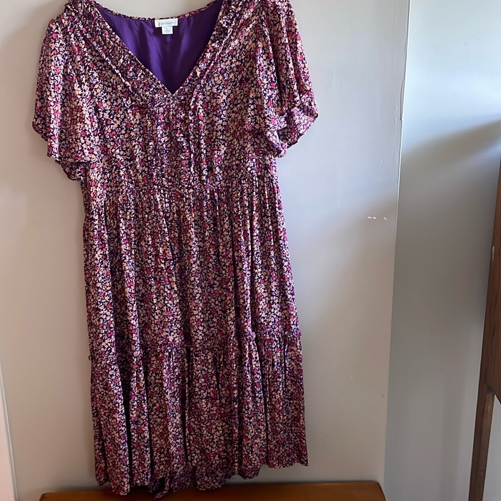 Sundance Catalog Mulberry Crepe Dress